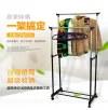 Special price double-pole floor-standing stainless steel clothes drying rack, movable, retractable and height-adjustable, home and hotel supplies details Picture